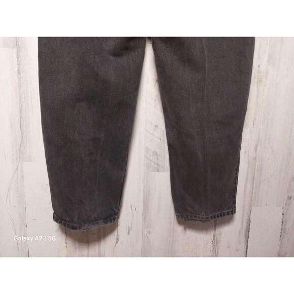 Levi's 560 Loose Fit Tapered Leg Size 36x30 Black 90s Distressed - Picture 3 of 6